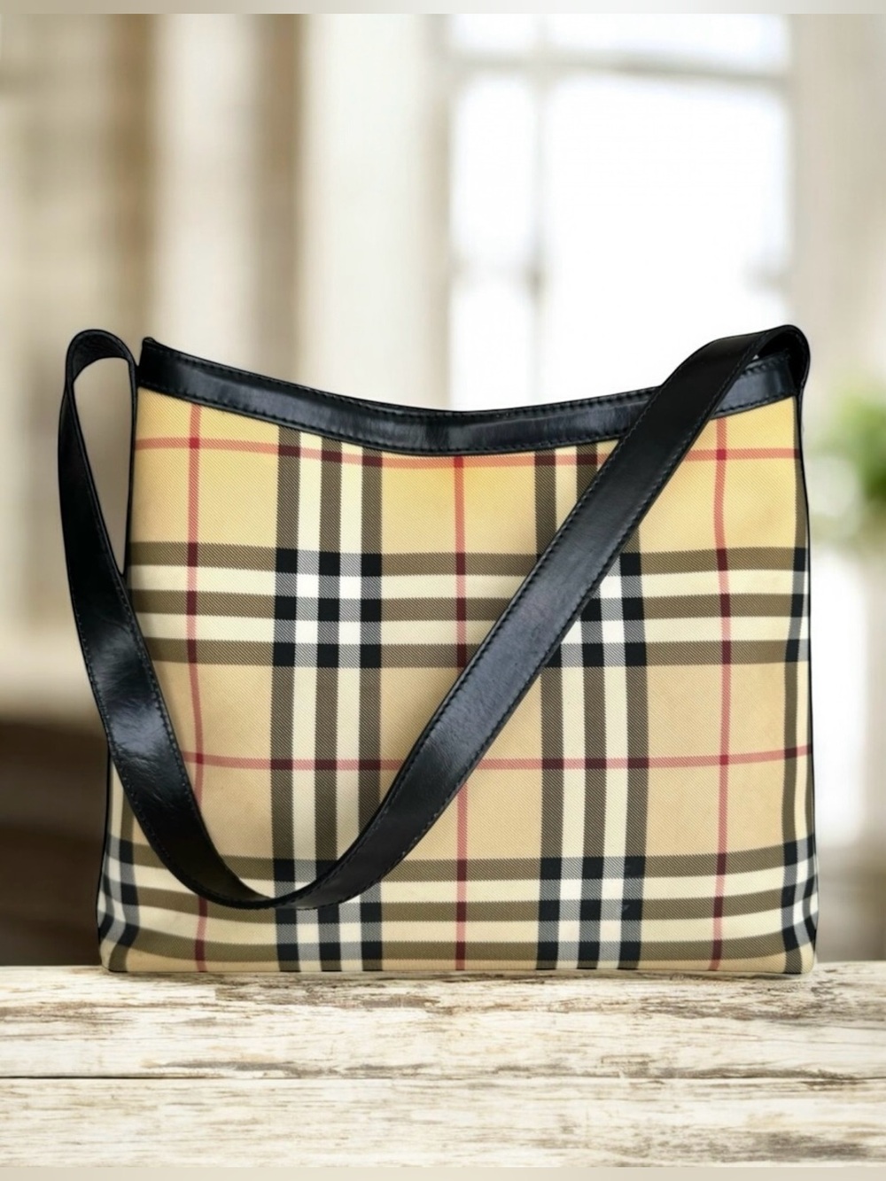 BURBERRY Vintage Nova Check Shoulder Bag
